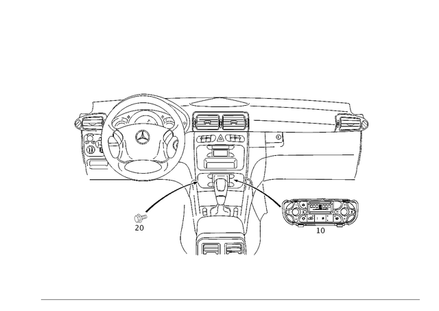 2038304185 - Heating and Ventilation: Operating Unit for Mercedes-Benz Image image