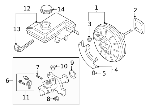 Master Cylinder - Components On Dash Panel for 2020 Audi Q3 #0