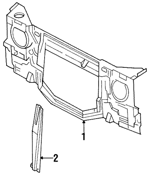 Radiator Support for 2000 Isuzu Trooper #0
