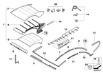 54347345713 - : Repair Kit, Covers For Convertible Top for BMW Image