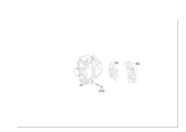9060304 - Electrical Equipment and Instruments: Three-Phase Alternator for Mercedes-Benz: Maybach S550, S550 Image image