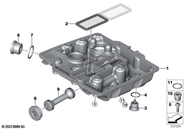 11137105359 - : Oil Pan                   for BMW-Motorrad Image