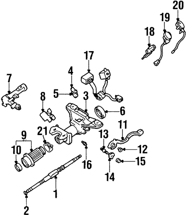 4521024021 - Steering: Upper Shaft for Lexus Image