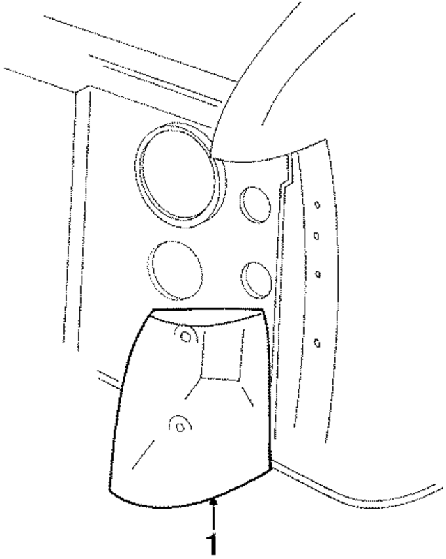 E9TZ15A201A - Electrical: Reflector for Ford: Bronco II, Explorer, Ranger Image