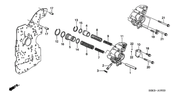 5AT Accumulator Body for 2000 Acura TL #0