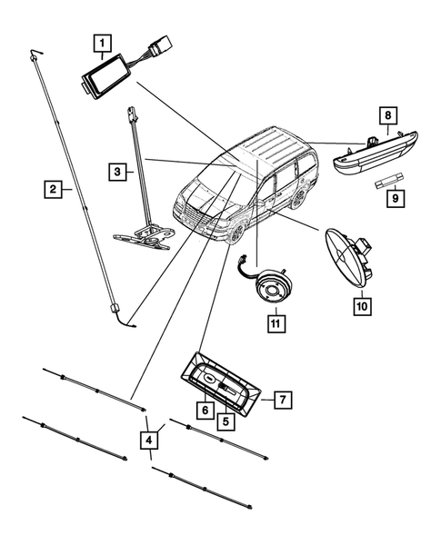 Lamps, Interior and Exterior for 2012 Ram C/V #1