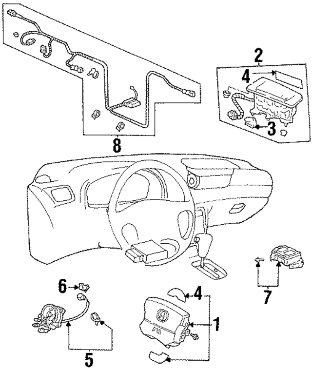 6770SY8A80ZA - : Driver Inflator Module for Acura Image