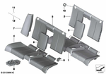 52207274545 - Seats: Foam Rubber Pad, Seat, Rear for BMW Image