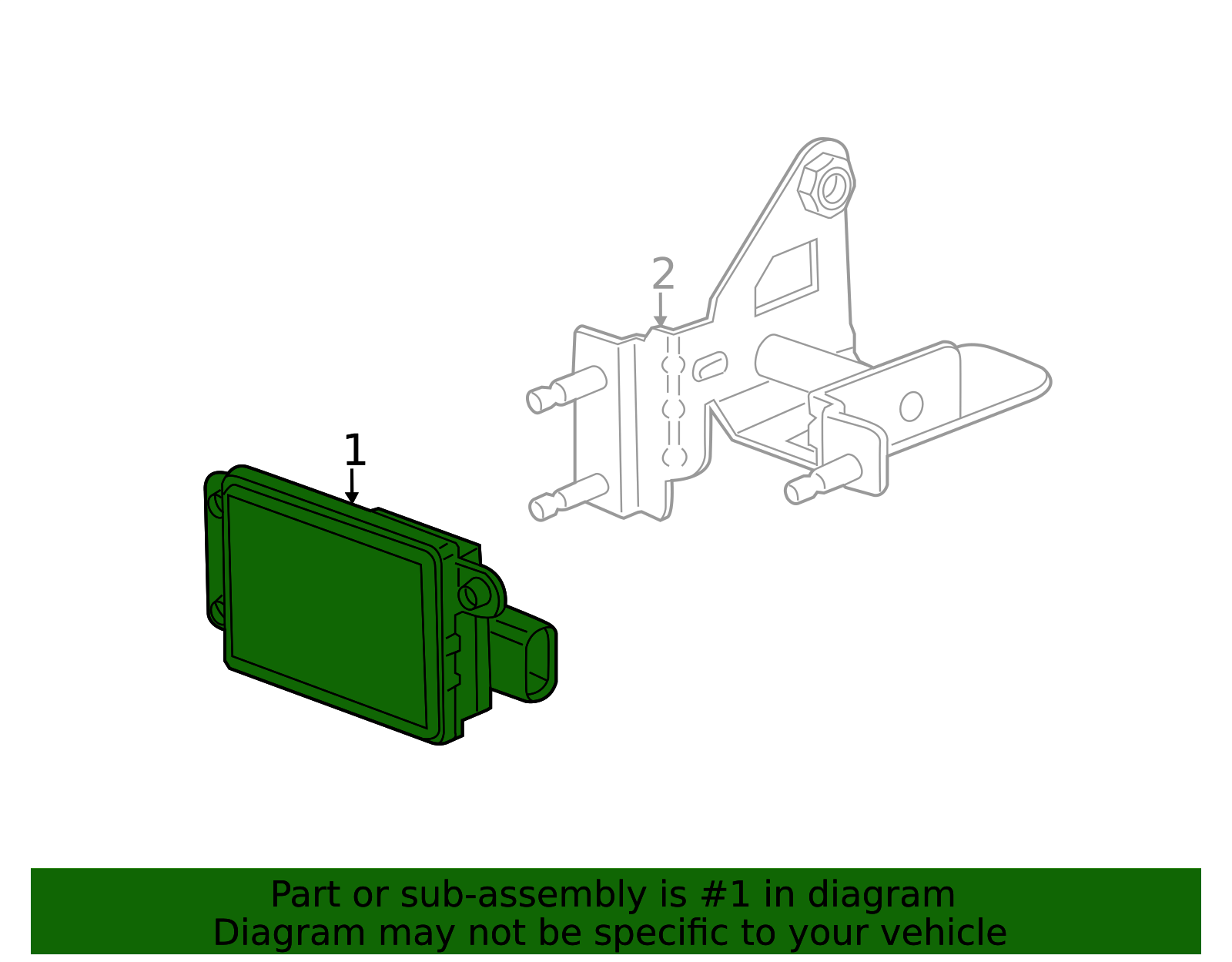 2014-2020 GM Forward Range Radar Module 13442495 | QuirkParts