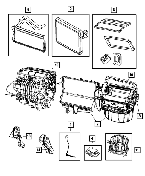 Air Conditioner and Heater Units for 2010 Jeep Patriot #1