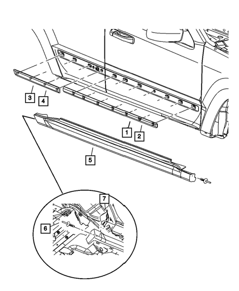 Moldings and Ornamentation for 2006 Jeep Grand Cherokee #0