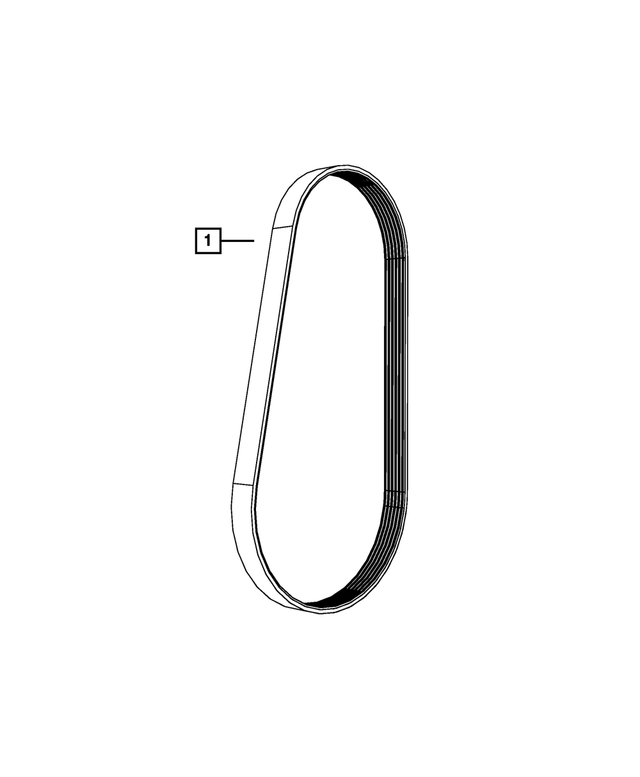 5192067AC - : Serpentine Belt for Mopar Image