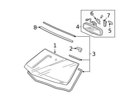 Reveal Moldings for 2004 Acura TL #0