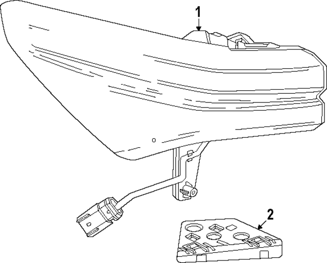 85758279 - : Part# 85021961 F Lamp for Chevrolet: Equinox EV Image