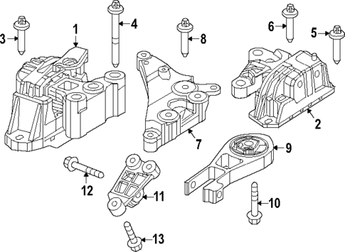 Engine & Trans Mounting for 2025 Jeep Compass #0
