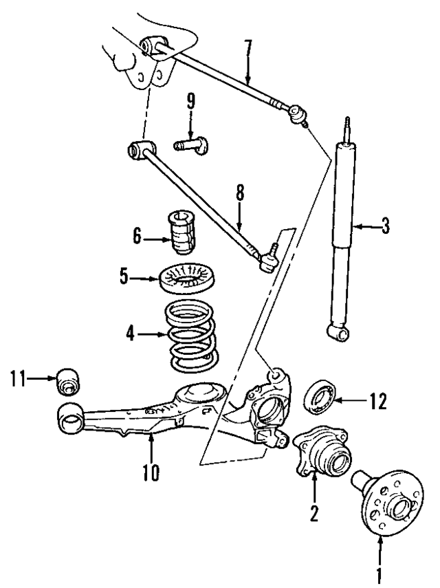 2001  2005 Hyundai Wheel Bearing And Hub Assembly 527103A101
