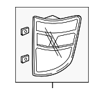 33550SJCA21 - : Tail Lamp Assembly for Honda: Ridgeline Image