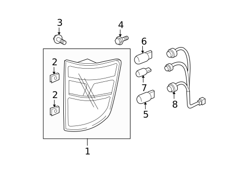 Tail Lamps for 2010 Honda Ridgeline #0