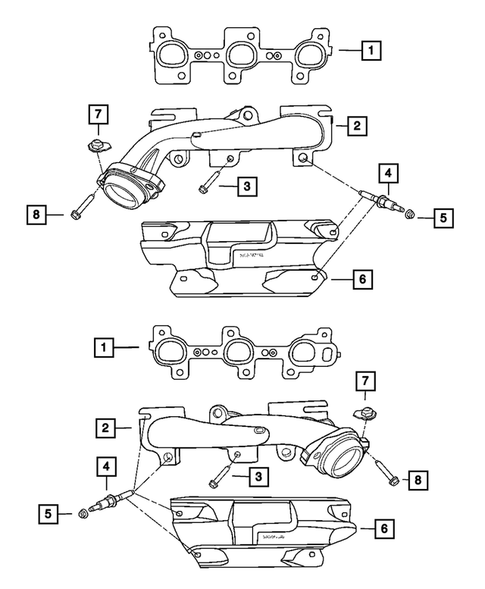 Manifolds and Vacuum Fittings for 2010 Jeep Grand Cherokee #0