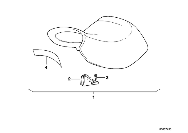 52532313127 - Seats and Seat Bench: Serrated Ajustment -  for BMW-Motorrad Image