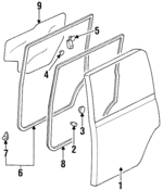 LB8273020K - Body: Door Shell for Mazda: MPV Image
