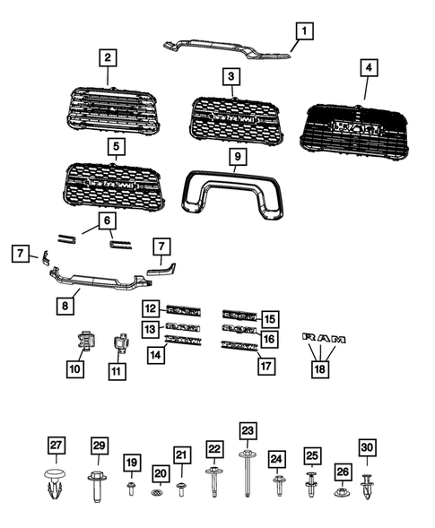 Grilles for 2023 Ram 2500 #0