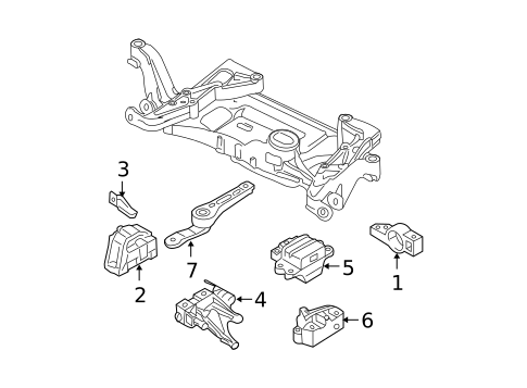Engine & Trans Mounting for 2012 Volkswagen Jetta #3
