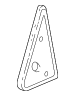88980588 - Body: Door Mirror Gasket for Cadillac: Escalade, Escalade ESV | Chevrolet: Silverado 1500, Silverado 1500 Classic, Suburban 1500, Suburban 2500, Tahoe | GMC: Sierra 1500, Sierra 1500 Classic, Yukon, Yukon XL 1500, Yukon XL 2500 Image