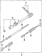 731232050 - : Tie Rod Boot for Subaru Image