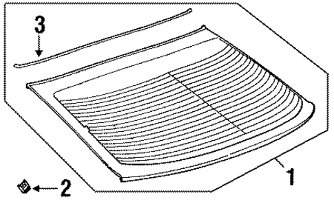 Reveal Moldings for 1999 Saturn SC2 #0