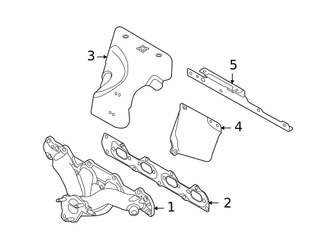 Exhaust Manifold for 2010 Saab 9-3X #0