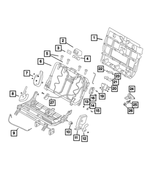68275723AA - Interior Trim: Rear Seat Back Panel for Ram: ProMaster City Image