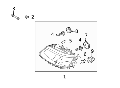 Bulbs - Chassis for 2007 Saab 9-3 #0