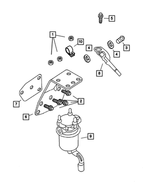 5011815AA - Fuel: Hex Nut for Dodge: Ram 2500, Ram 3500 Image