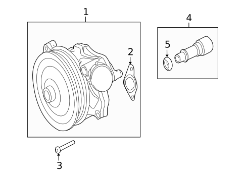 Water Pump for 2014 Jaguar XK #0