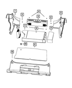 5LB79JD7AB - Interior Trim: Amplifier Cover for Mopar Image