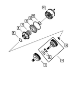 4659993AC - 4-Speed; Automatic VLP Transaxle: Overdrive Clutch Hub And Shaft for Mopar Image