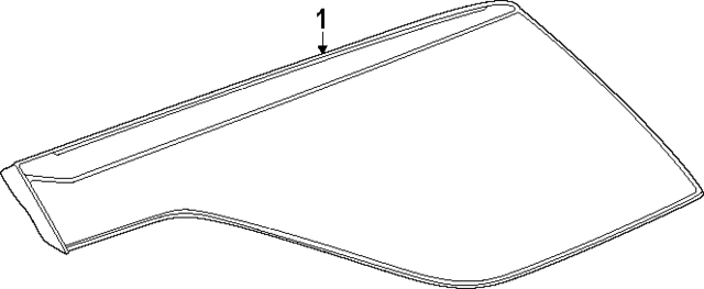 26612793 - : Part# 26427043 F Window for Chevrolet: Traverse Image