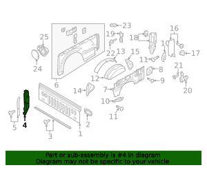 Truck Bed Panel Bracket ML3Z-9900375-A | OEM Parts Online