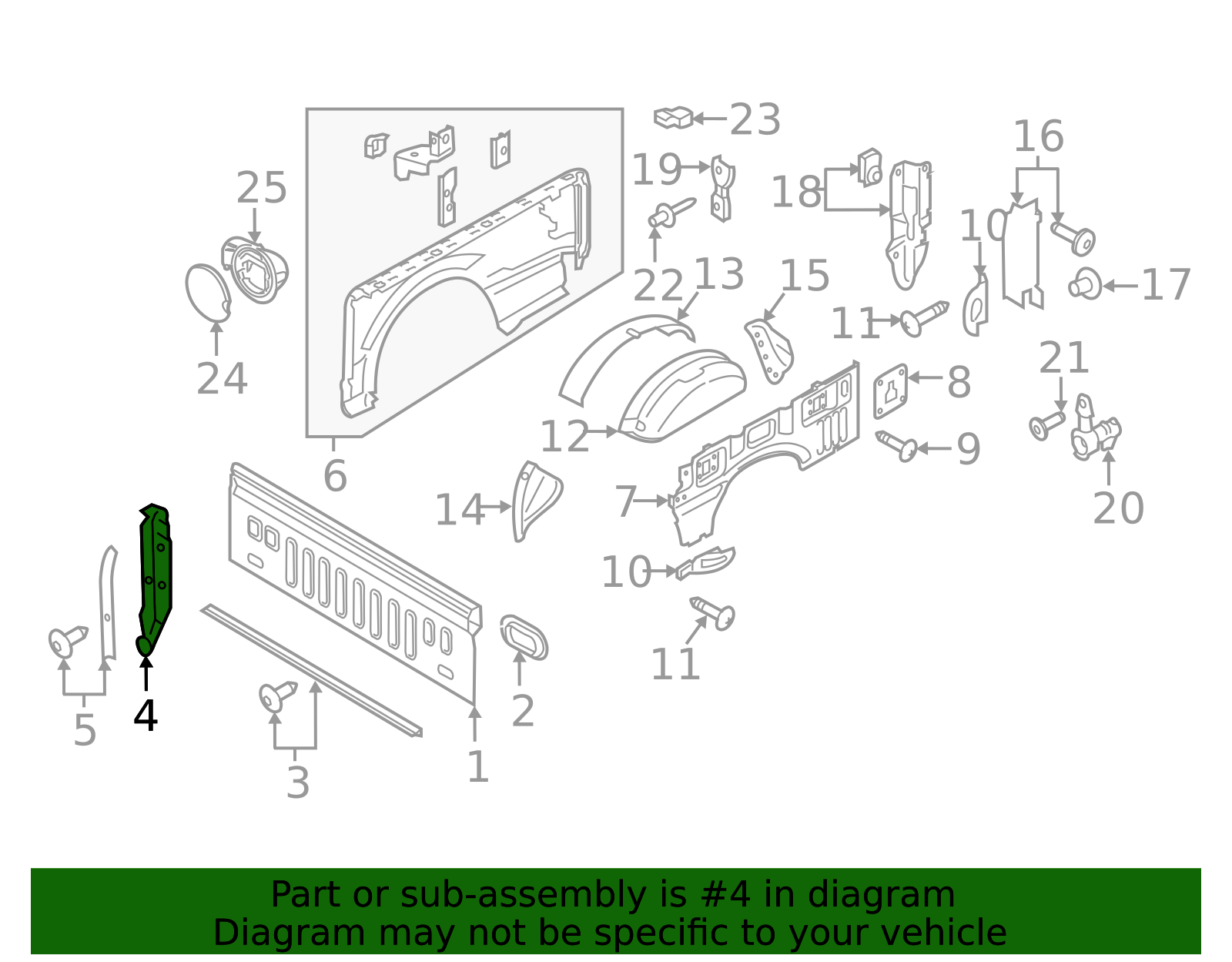 Truck Bed Panel Bracket ML3Z-9900374-A | OEM Parts Online