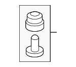 51861TYBA01 - : Reservoir Tank Mount for Acura: MDX Image