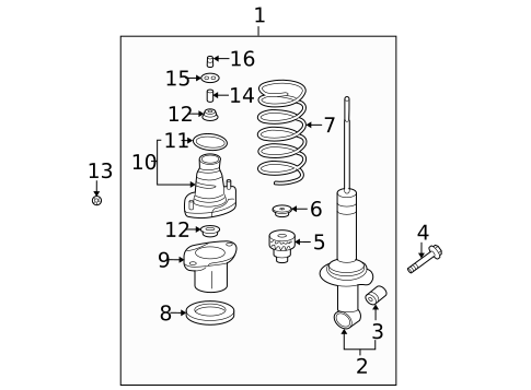 Struts & Components for 2007 Honda CR-V #1