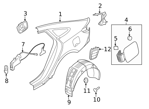 Fuel Door for 2018 Hyundai Sonata #0