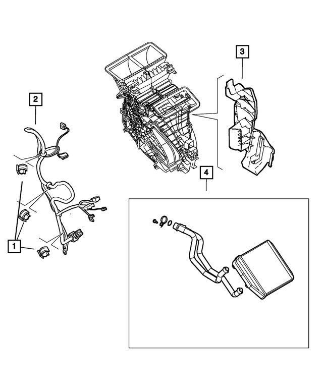« 68125176AA – Air Conditioners and Heaters : Câblage Agrafe pour Mopar Image »