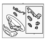 56110B8AK0URY - Steering: Steering Wheel for Hyundai Image