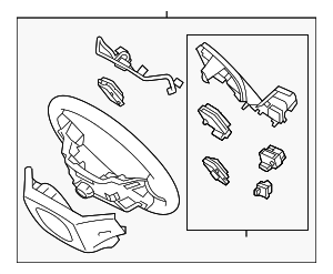561102W404URYDS - Steering: Steering Wheel for Hyundai Image