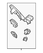967102W560UNB - Steering: Switch Panel for Hyundai Image