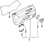 83500SF1A11ZA - Body: Door Trim for Honda: Prelude Image