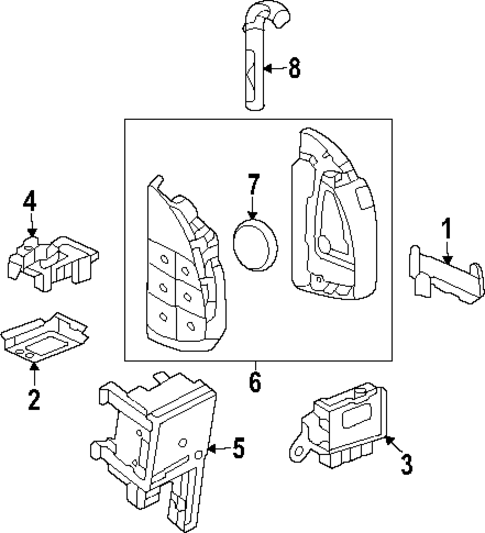 Keyless Entry Components for 2022 Chevrolet Silverado 1500 LTD #2