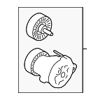 LR114017 - : Accessory Drive Belt Tensioner Assembly for Land Rover: Defender 110, Defender 90, Discovery, Discovery Sport, Range Rover Evoque, Range Rover Velar Image